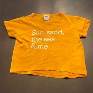 Zara summer beach crop top